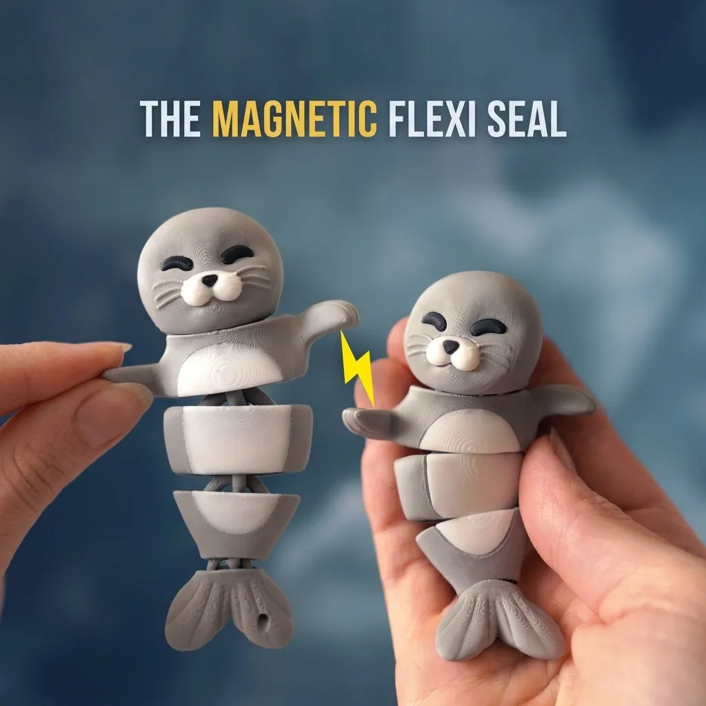 FlexiFam - poseable seal with magnetic hands - Image 1