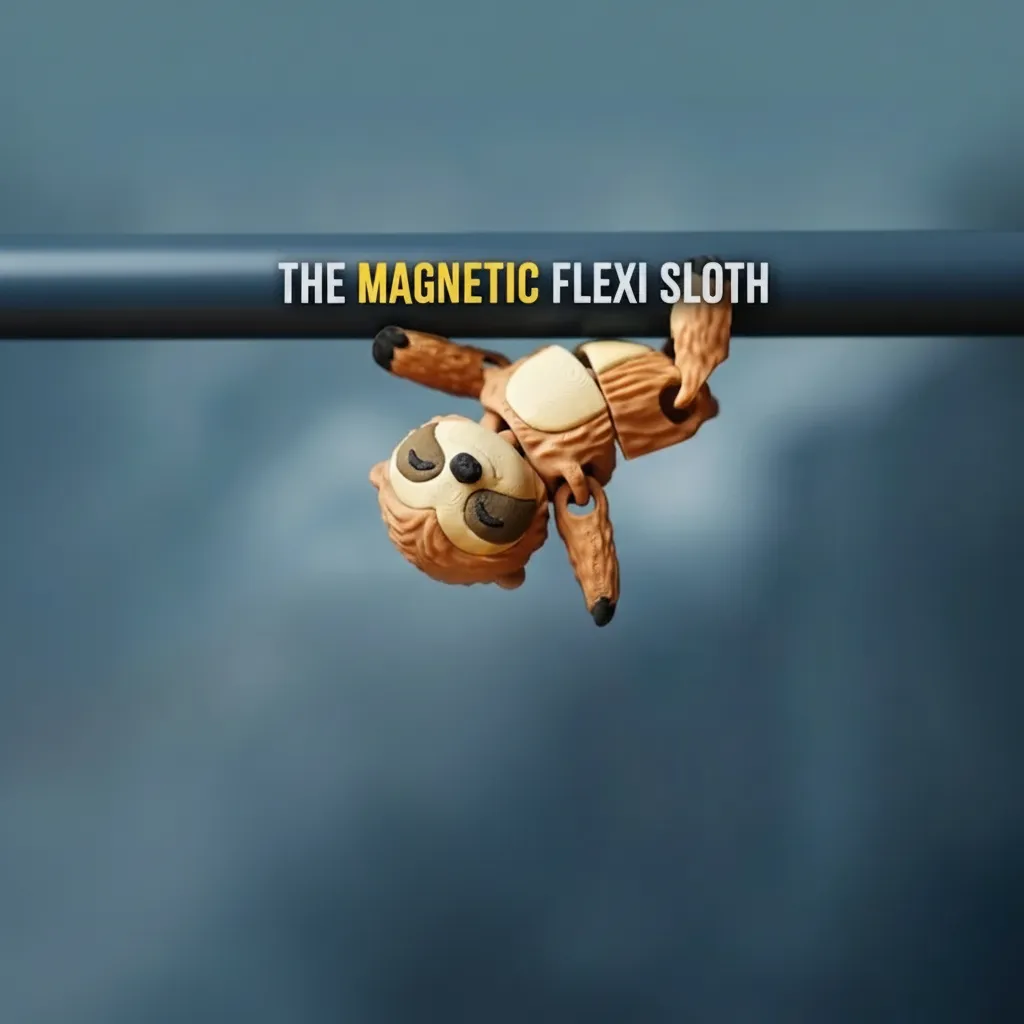 FlexiFam - poseable sloth with magnetic paws - Image 1