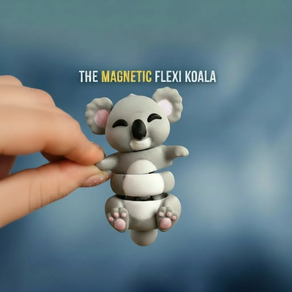 FlexiFam - Poseable koala with magnetic hands - Image 1